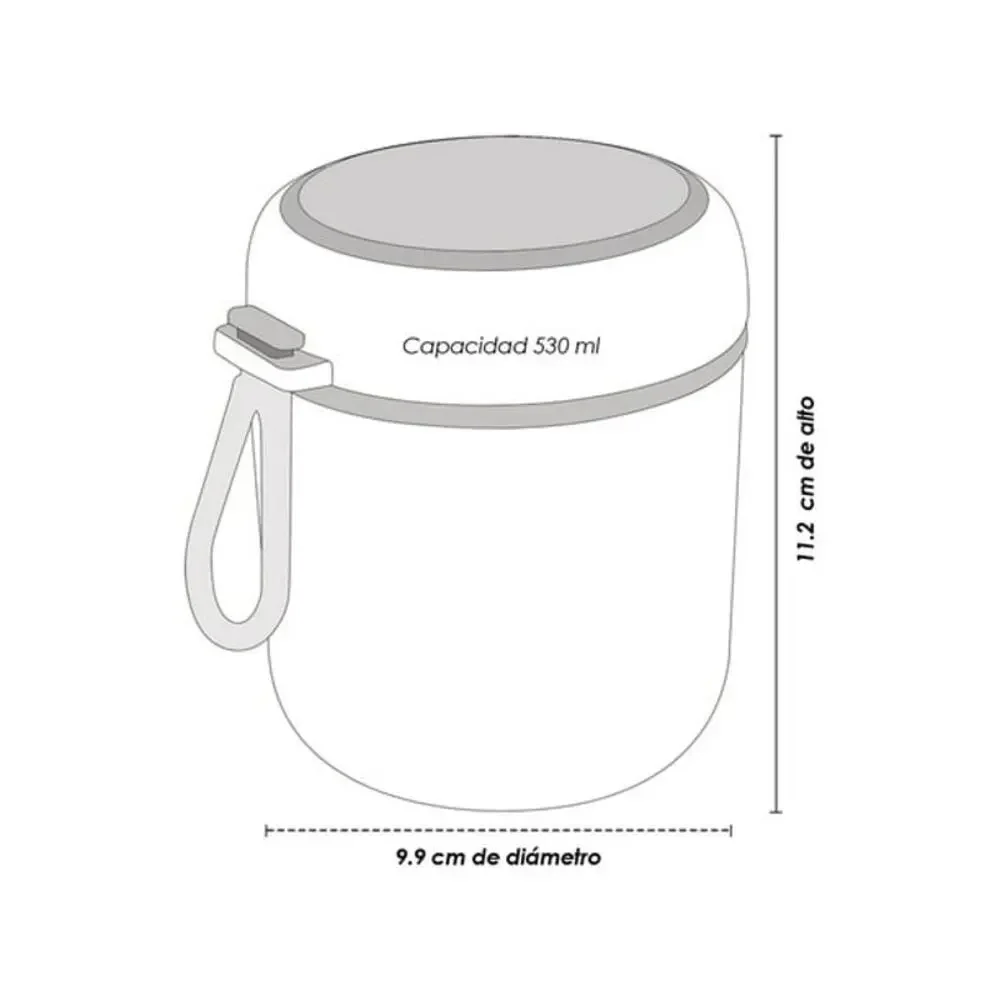 Stainless Steel‎ Soup Cup 530ml Pink